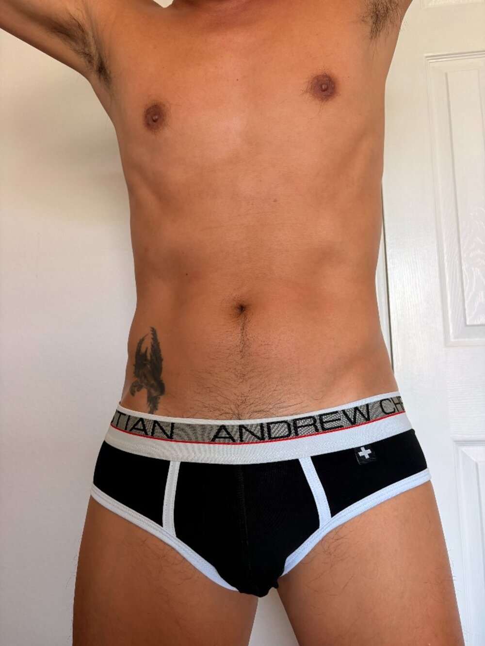 Andrew Christian Vintage Briefs Large Black NEW